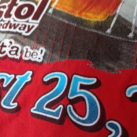 NASCAR Bristol Motor Speedway Sharpie 500 2007 Race 3XL T Shirt Red Auto RacingG - Picture 6 of 13